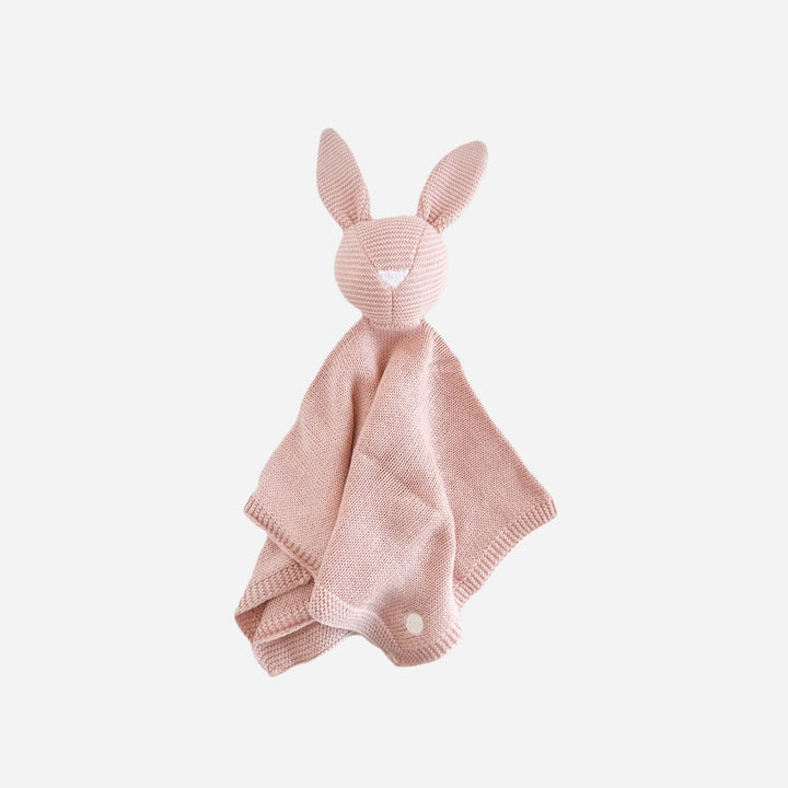 The Blueberry Hill - Bunny Lovey Pink Baby Gift Blanket Toy Spring Summer
