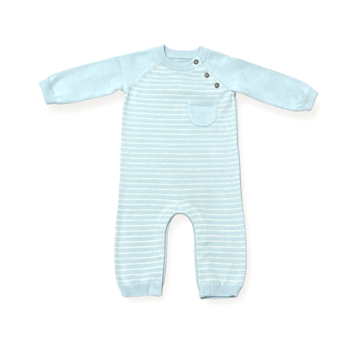 Viverano Organics - Milan Side Button & Pocket Knit Baby Jumpsuit (Organic)
