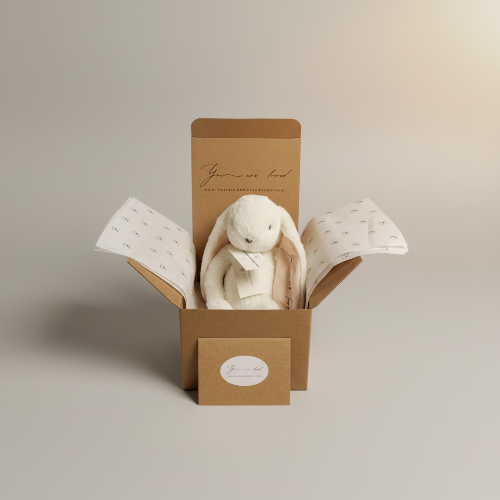 “You Are Loved” Heirloom Bunny Gift Box | Luxury Plush + Plantable Seed Card | A Thoughtful Alternative to Flowers