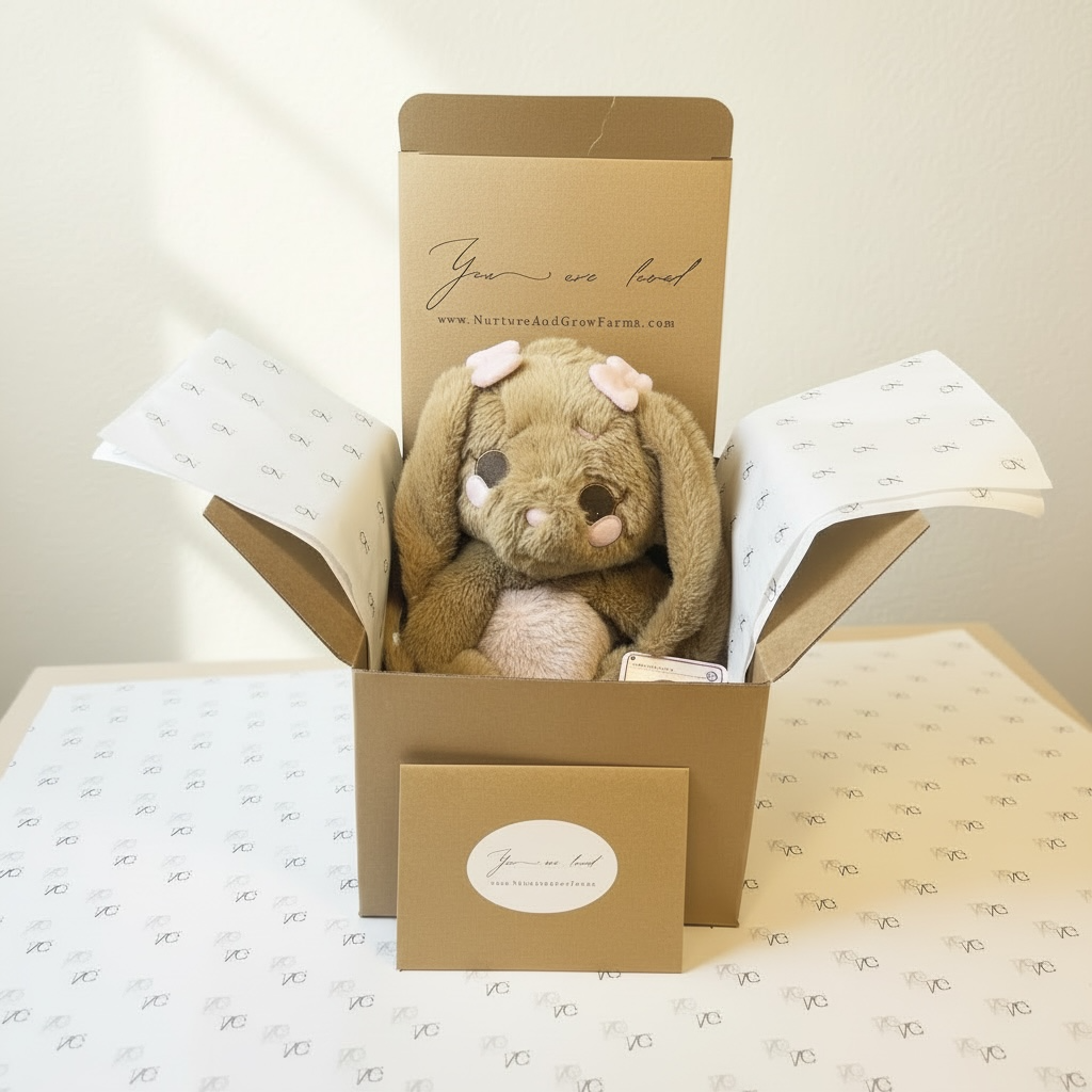 “You Are Loved” Comfort Bunny Gift Box | Heatable Plush + Plantable Seed Card | A Thoughtful Alternative to Flowers