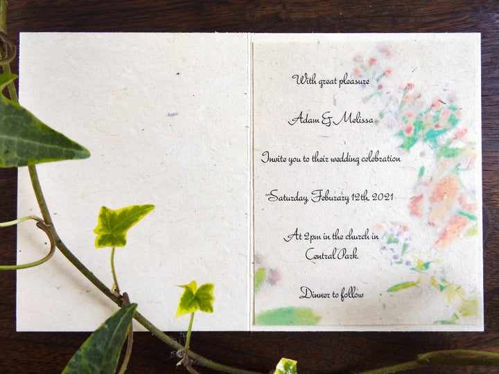 Marissa Kay Apothecary - Seed Paper Cards || Blank Or Personalized Insert