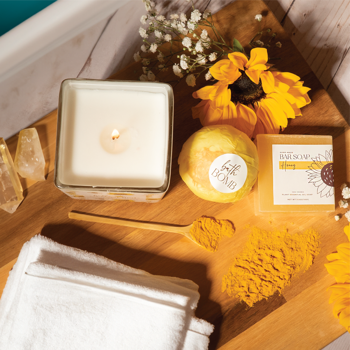 The Love Crate Co. - The Love Crate Co Sunflower Gifts for Women, 15pc Custom Gift Box for Women. Get Well Soon Gift Baskets for Women, You Are My Sunshine Gifts, Care Package For Women Thinking of You, Wellness Gifts.