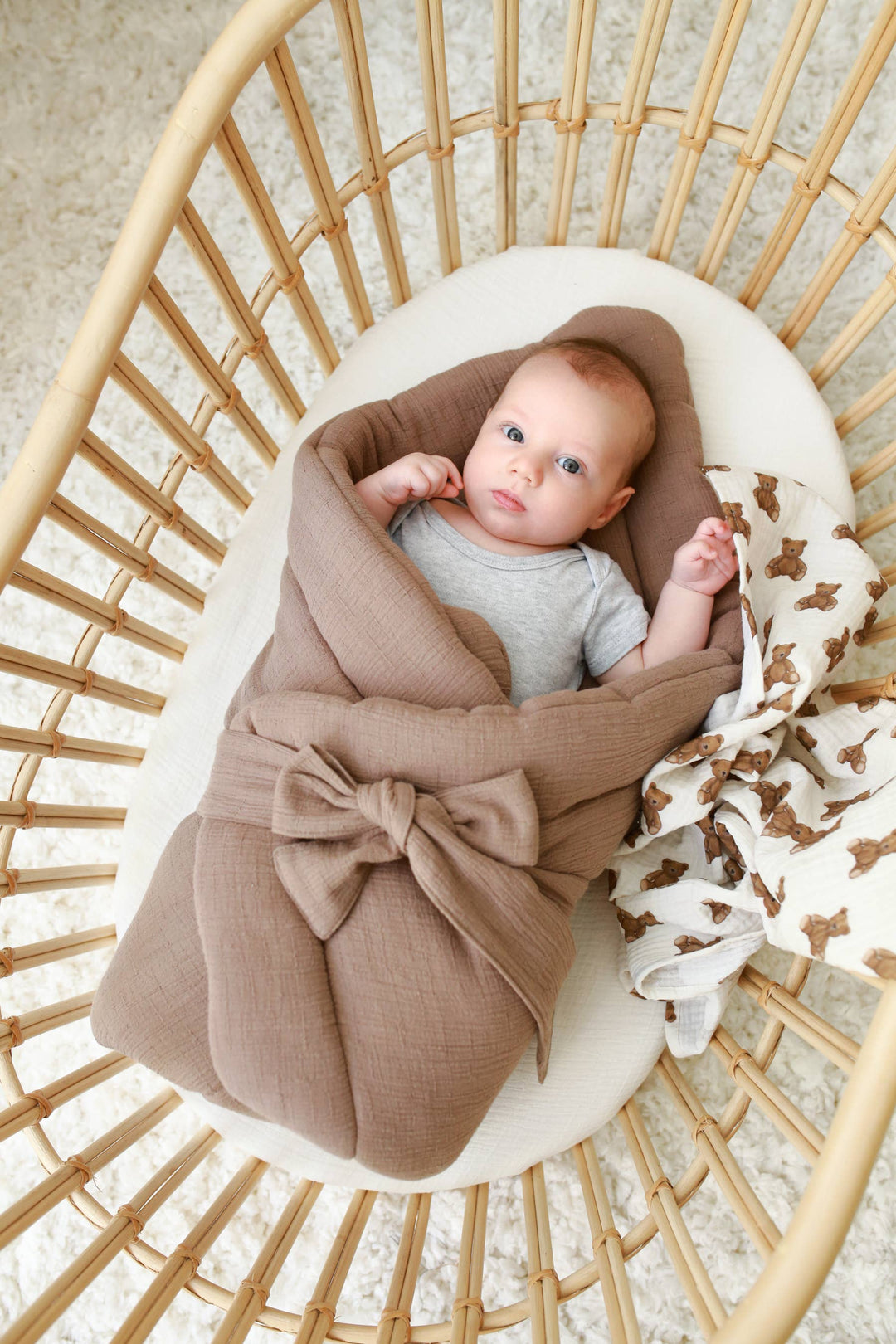 BABYLY - Muslin baby wrap - 3 colors