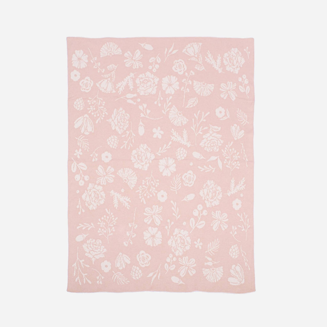 The Blueberry Hill - Floral Blanket Organic Cotton Baby Decor Gift Spring Summer