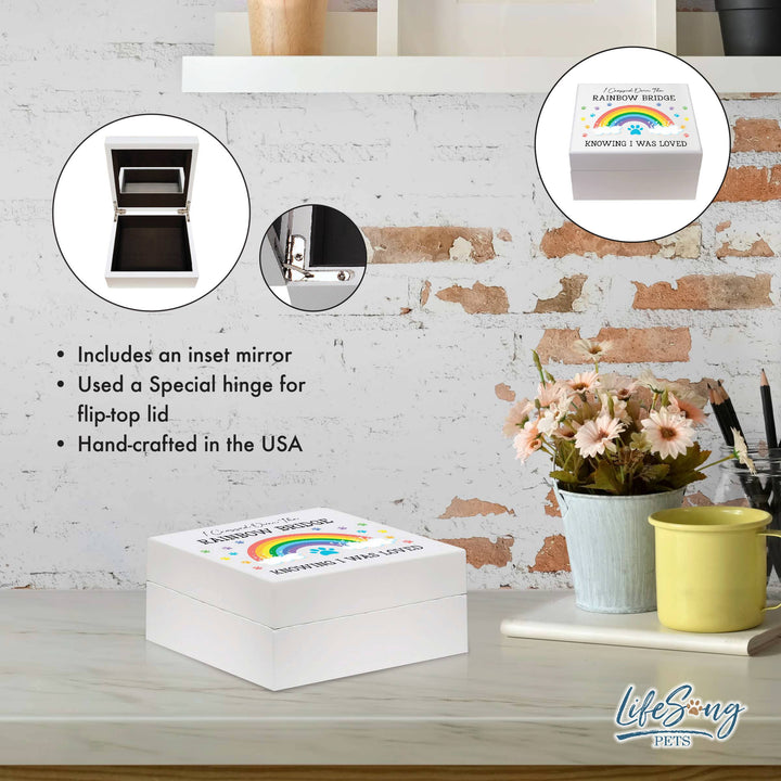 LifeSong Milestones - Rainbow Bridge Pet Memorial Keepsake Box