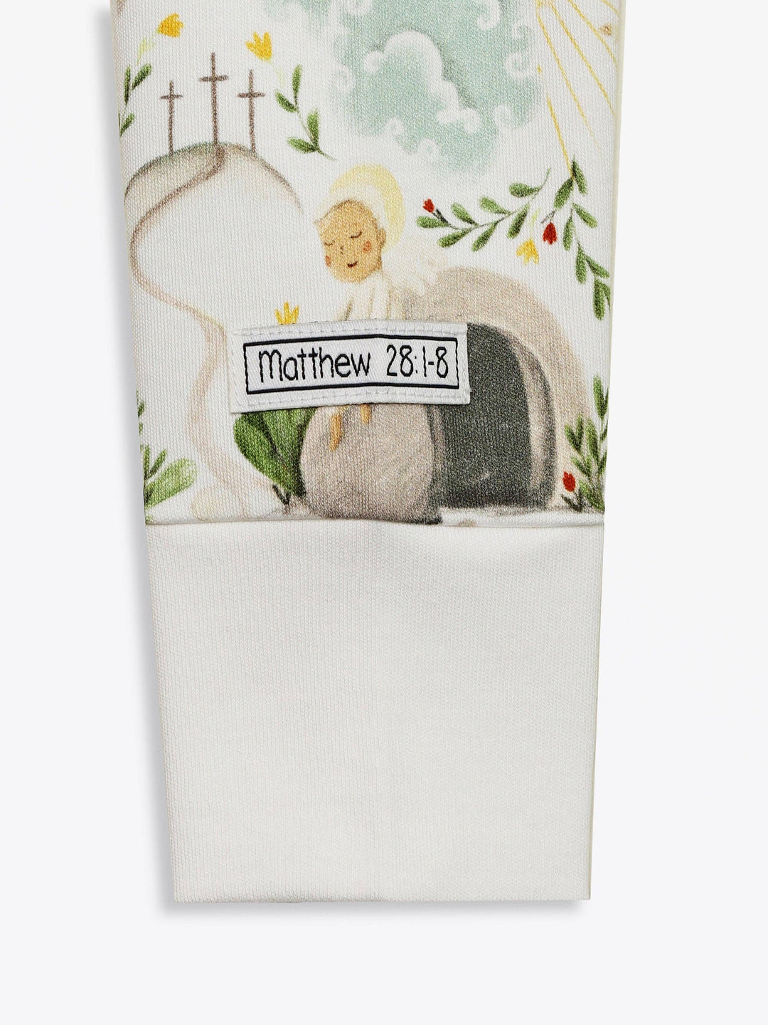 Holy Pals - He Is Risen PJ Footed Onesie Cotton