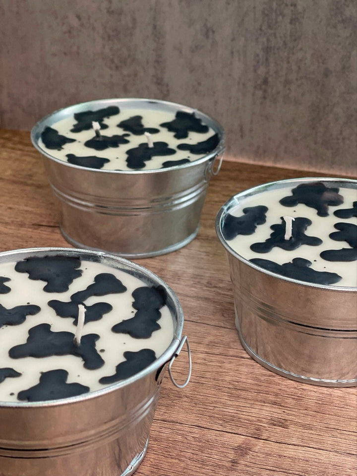 Bea’s Wax - Round Cow Print Candle