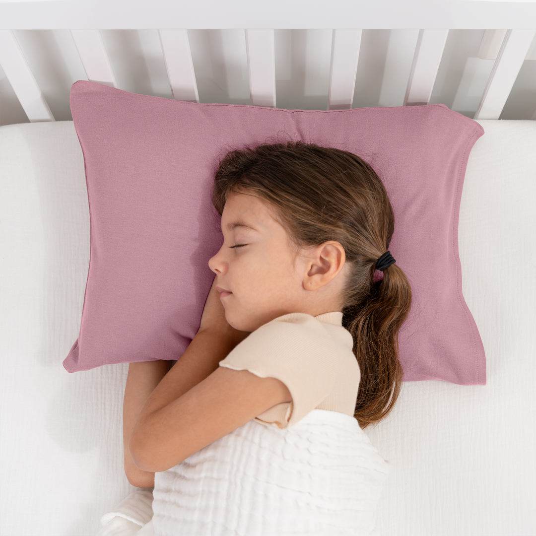 Comfy Cubs - Toddler Pillow with Soft Cotton and Muslin Cotton Pillowcase