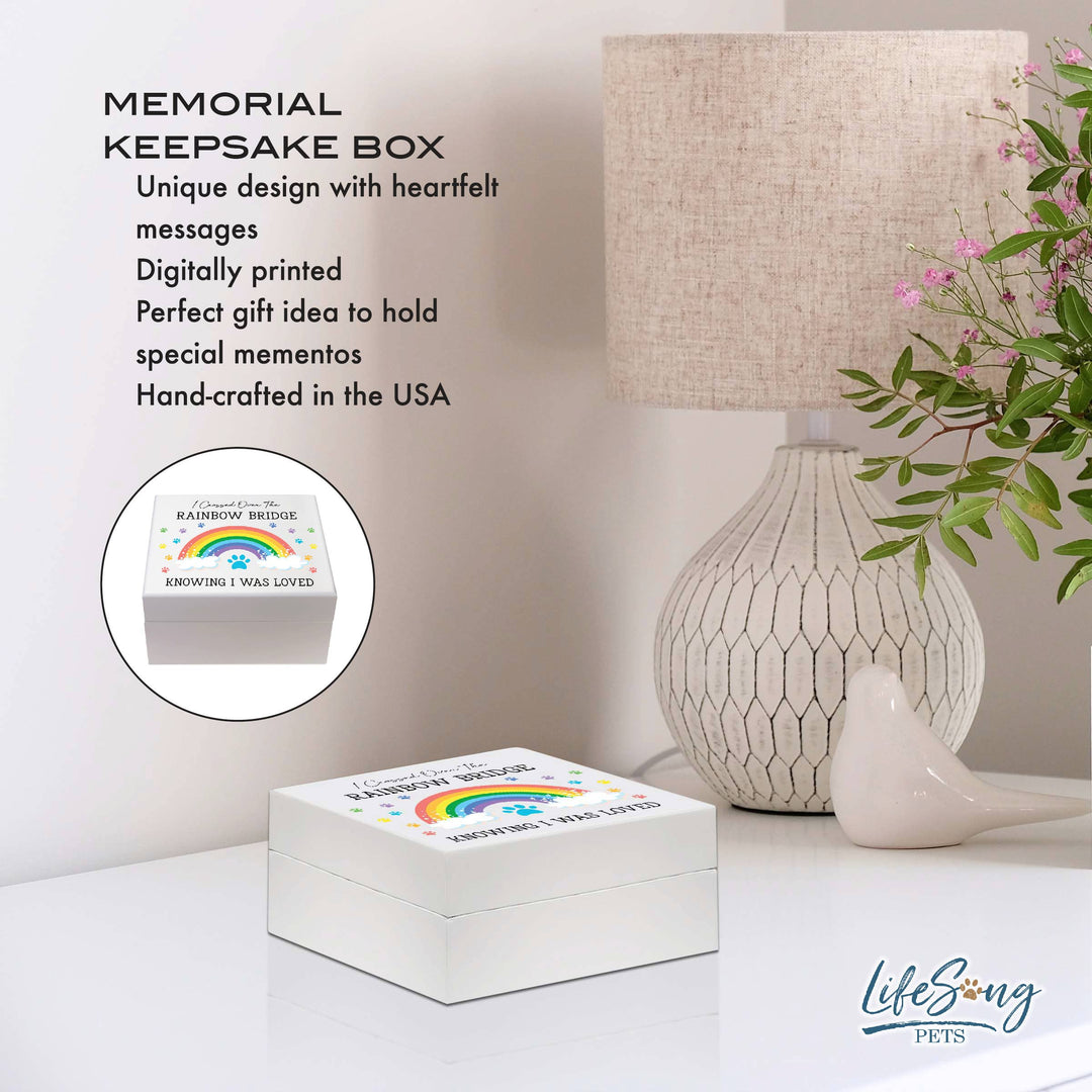 LifeSong Milestones - Rainbow Bridge Pet Memorial Keepsake Box