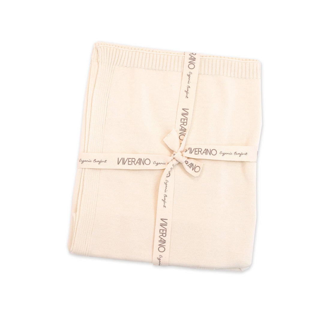Viverano Organics - Milan Pastel Baby Blanket Sweater Knit (Organic Cotton)