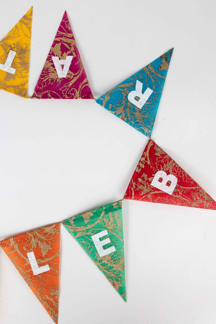 Ten Thousand Villages - * CELEBRATE Silk Paper Garland