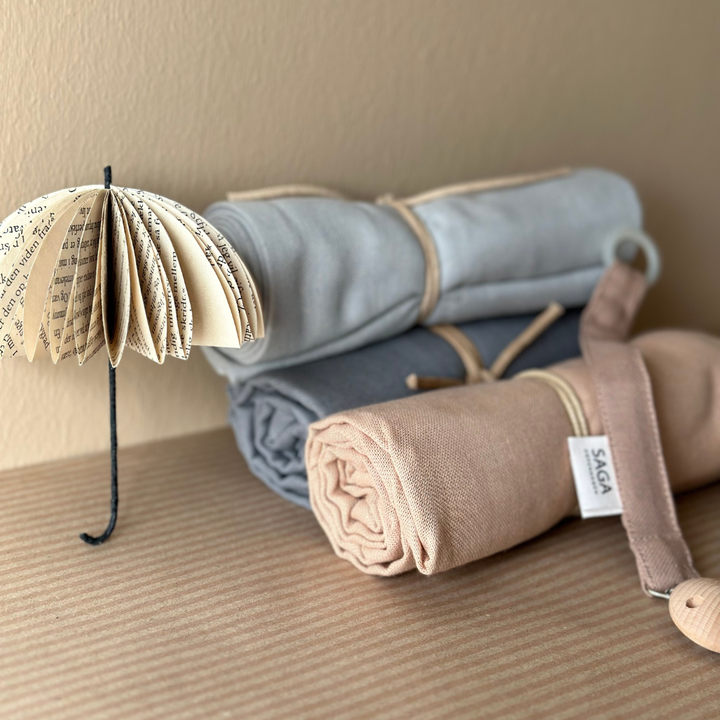 Saga Copenhagen - Muslin Cloth - Clay - 100% Organic Cotton