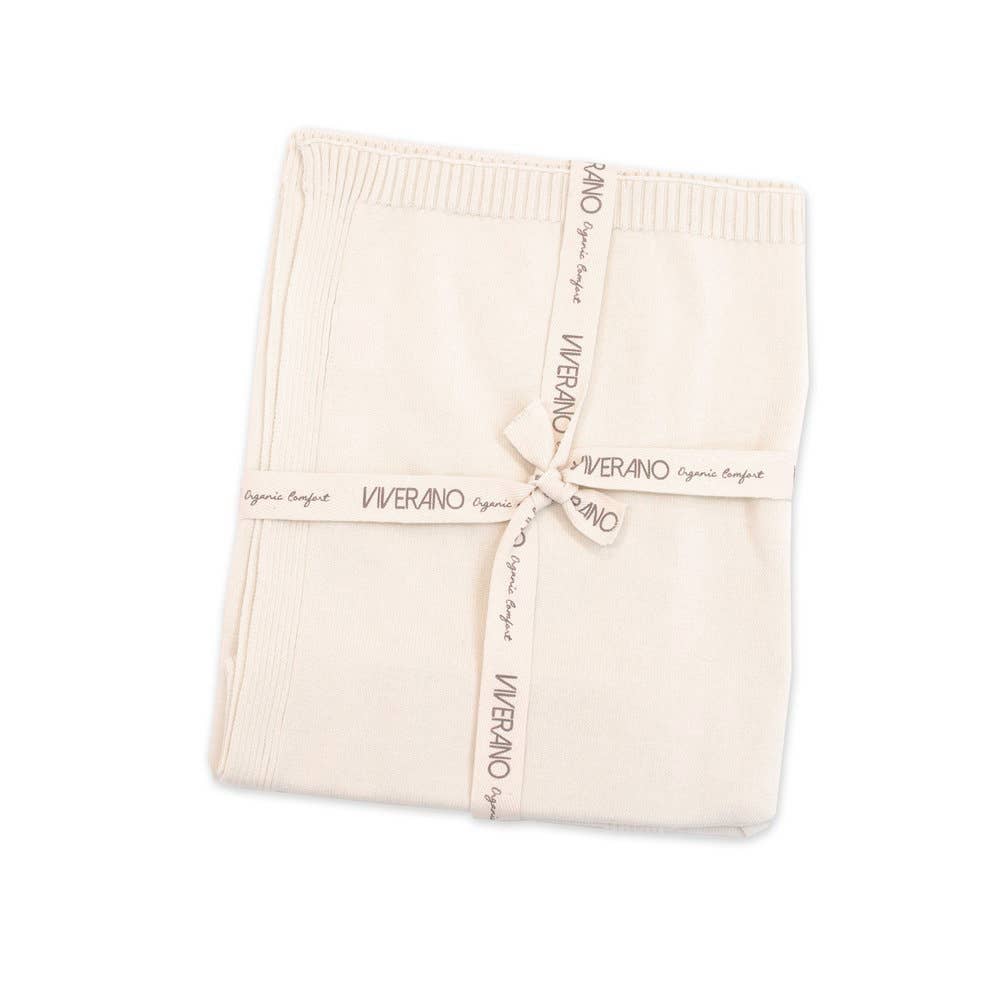 Viverano Organics - Milan Pastel Baby Blanket Sweater Knit (Organic Cotton)