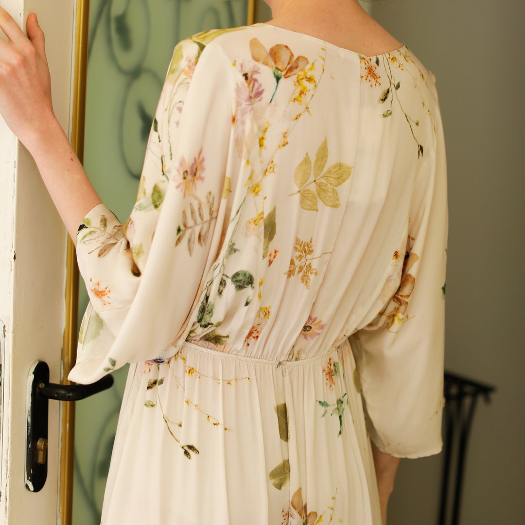 DrifWoo - Blossom Floral Print Nightshirt  Pajamas Dress for Fall