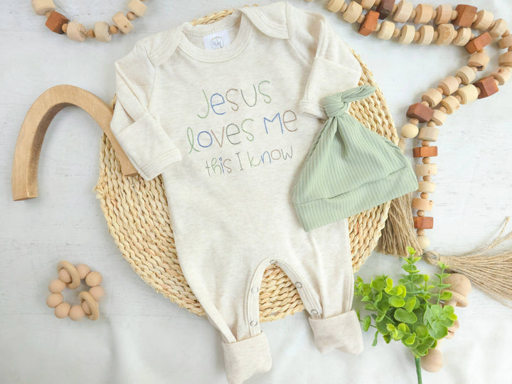 Wonderfully Made - Baby Romper | Baby Boy Outfit - Jesus Loves Me