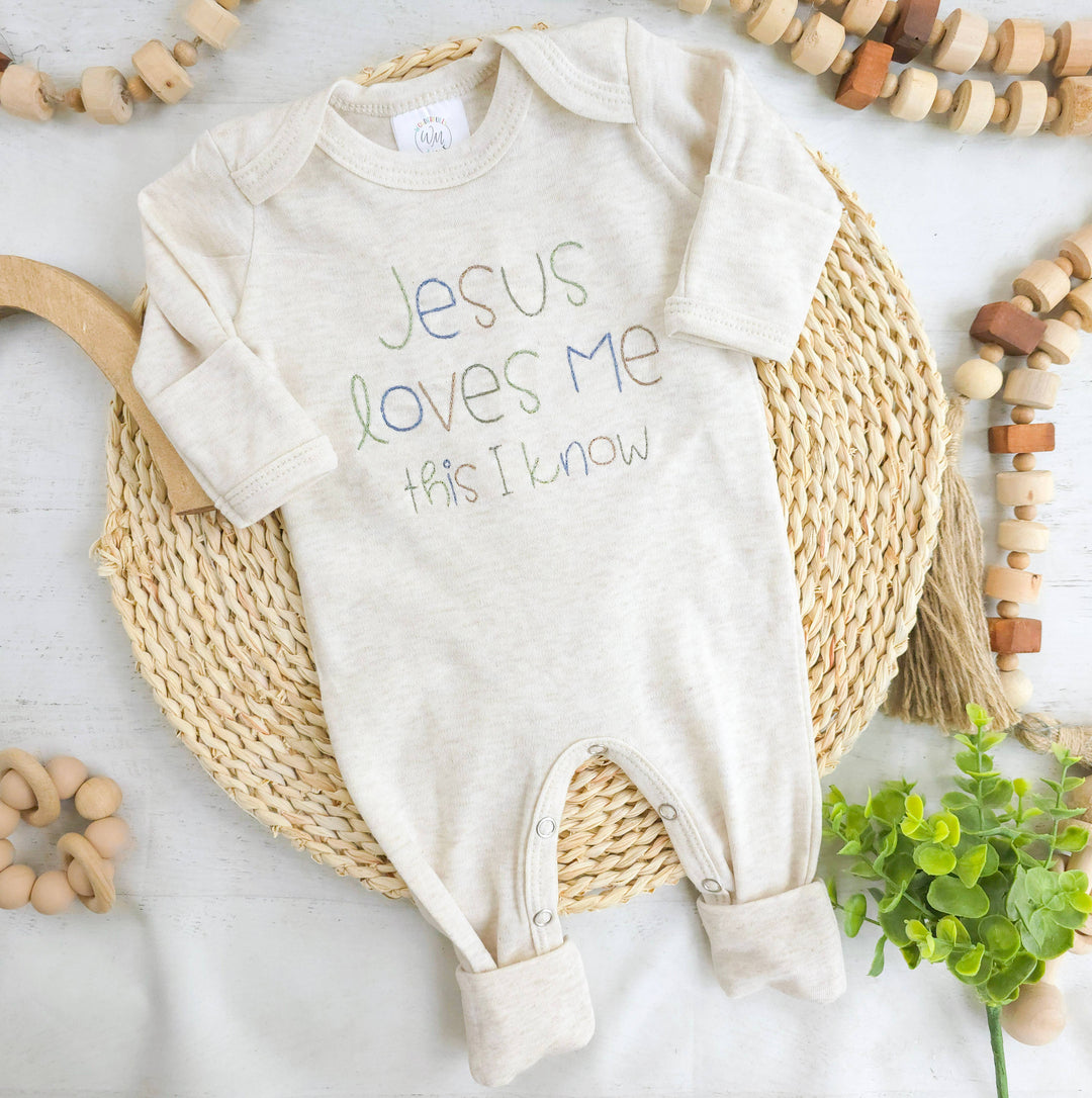 Wonderfully Made - Baby Romper | Baby Boy Outfit - Jesus Loves Me
