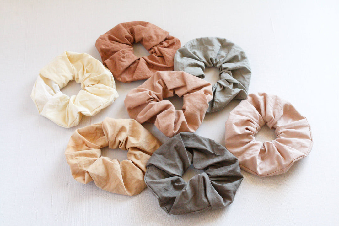 Eloise et moi - Plastic free Plant dyed cotton scrunchies