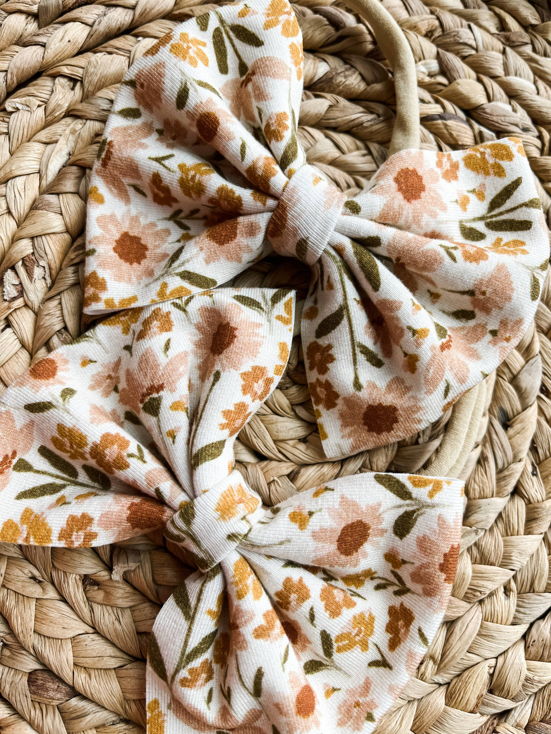 Boho + Babe - Baby Bow Headband - Floral Garden