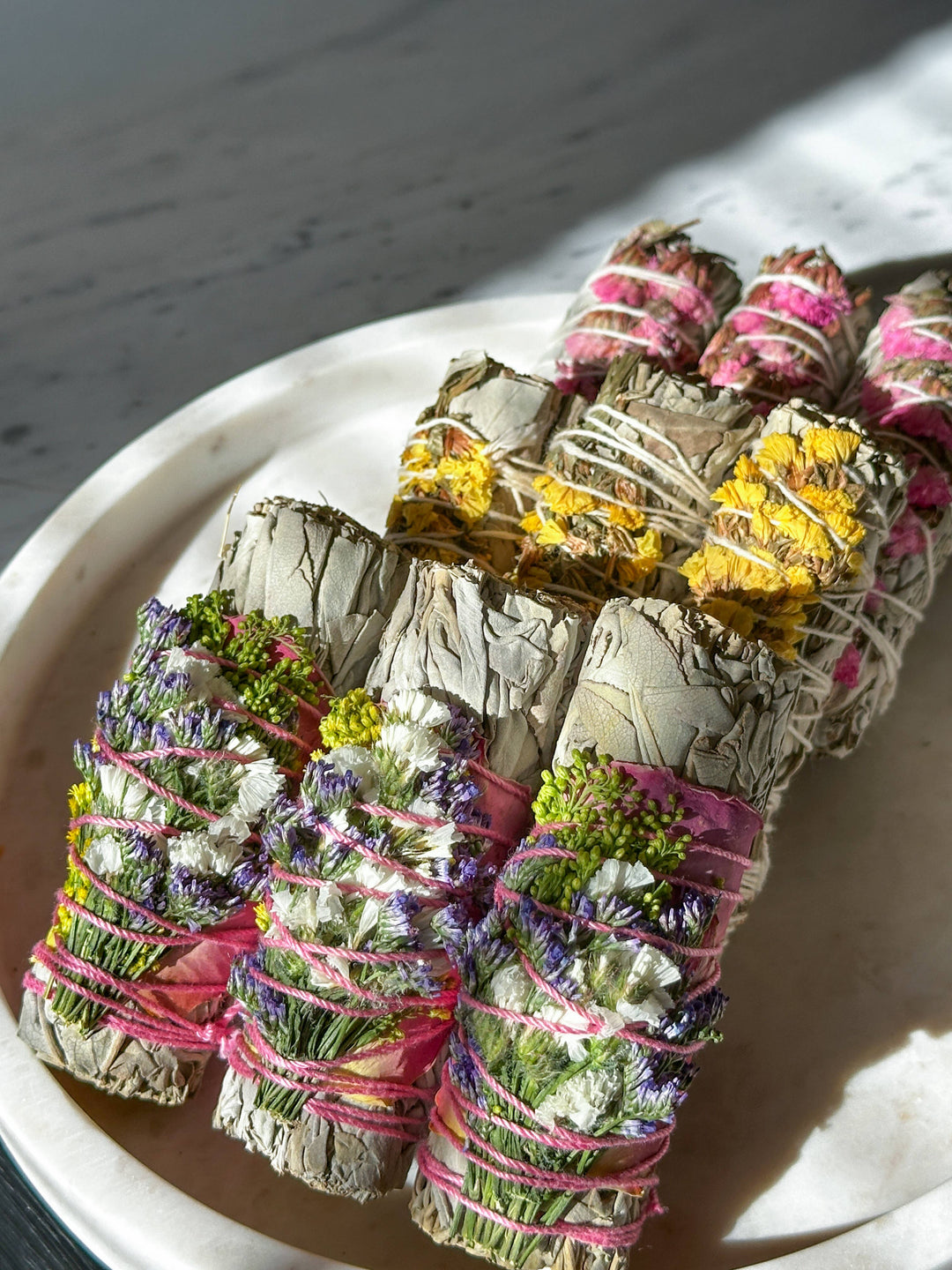 Sacred Sunday - Wildflower + White Sage Smudge Wand
