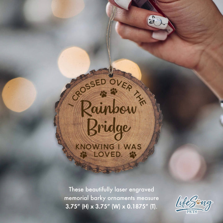 LifeSong Milestones - Rainbow Bridge Barky Pet Bereavement Ornament