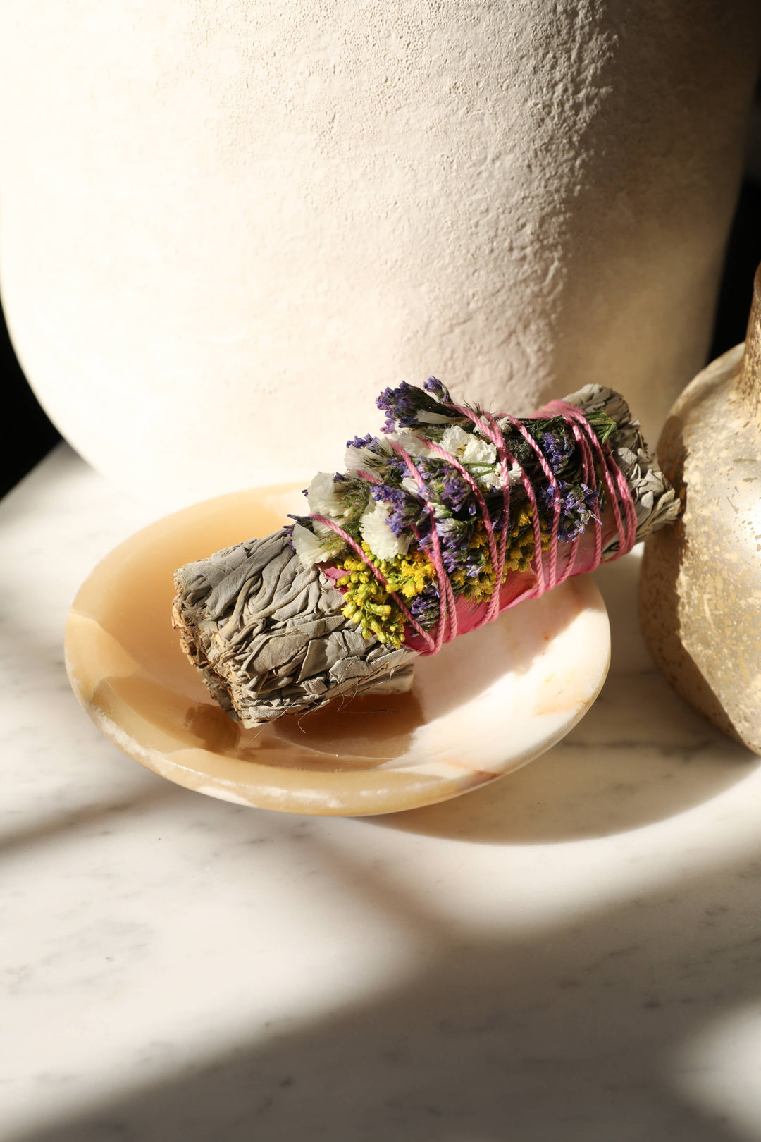 Sacred Sunday - Wildflower + White Sage Smudge Wand