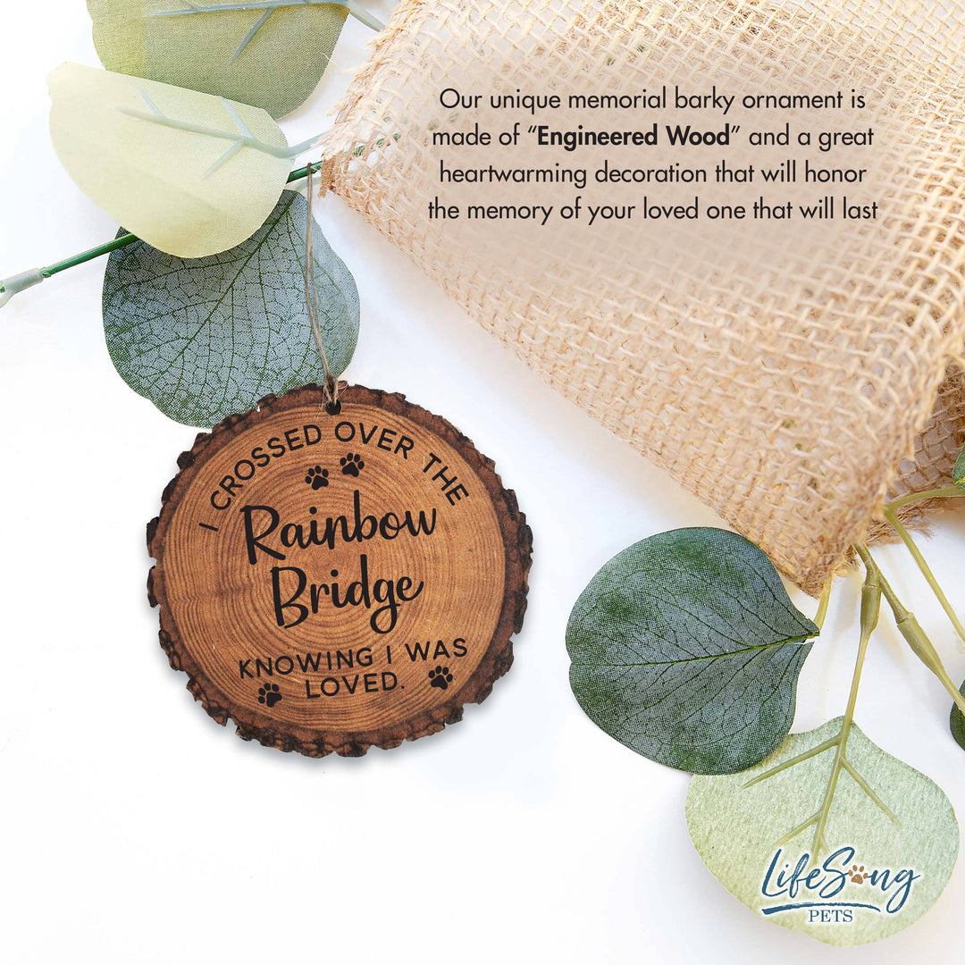 LifeSong Milestones - Rainbow Bridge Barky Pet Bereavement Ornament