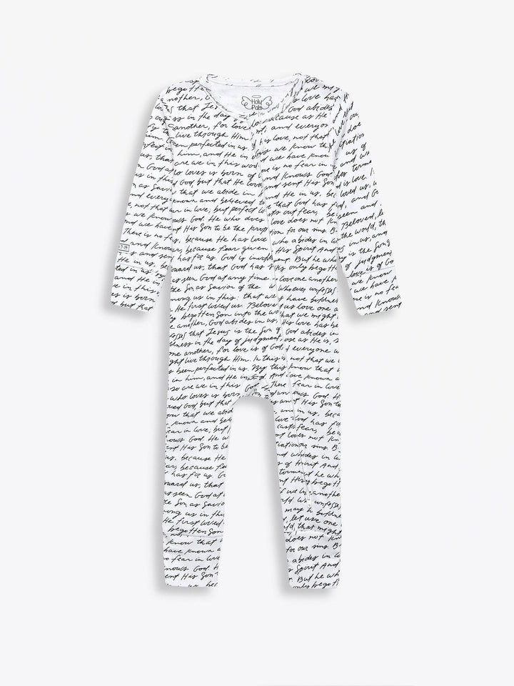 Holy Pals - Love One Another Footless Onesie Cotton