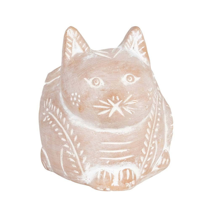 Ten Thousand Villages - Petite Crouching Cat Planter