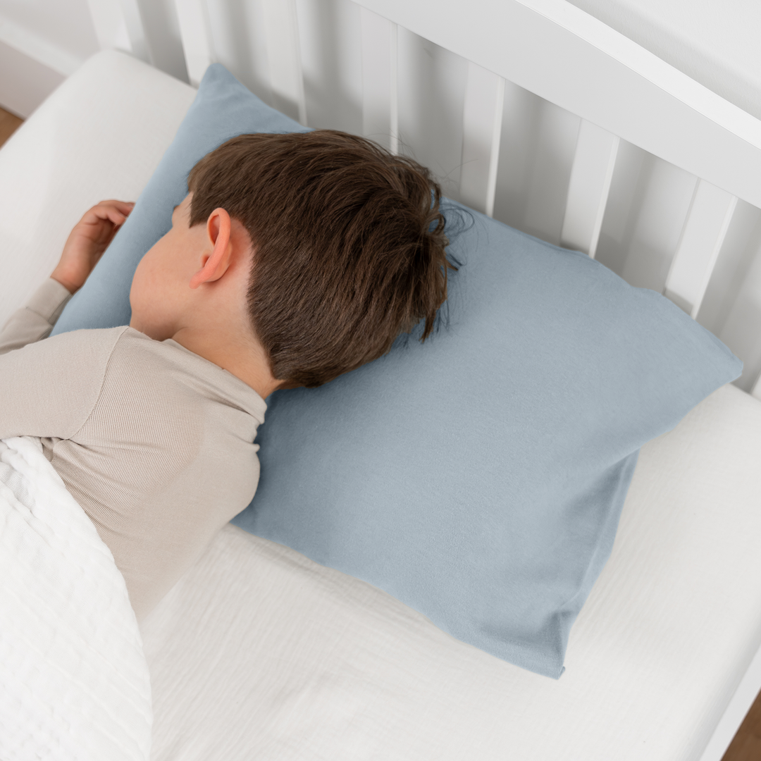 Comfy Cubs - Toddler Pillow with Soft Cotton and Muslin Cotton Pillowcase