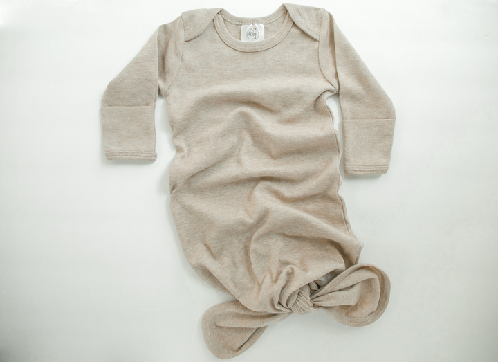 Wonderfully Made - Baby Knotted Gown - Heather Colors