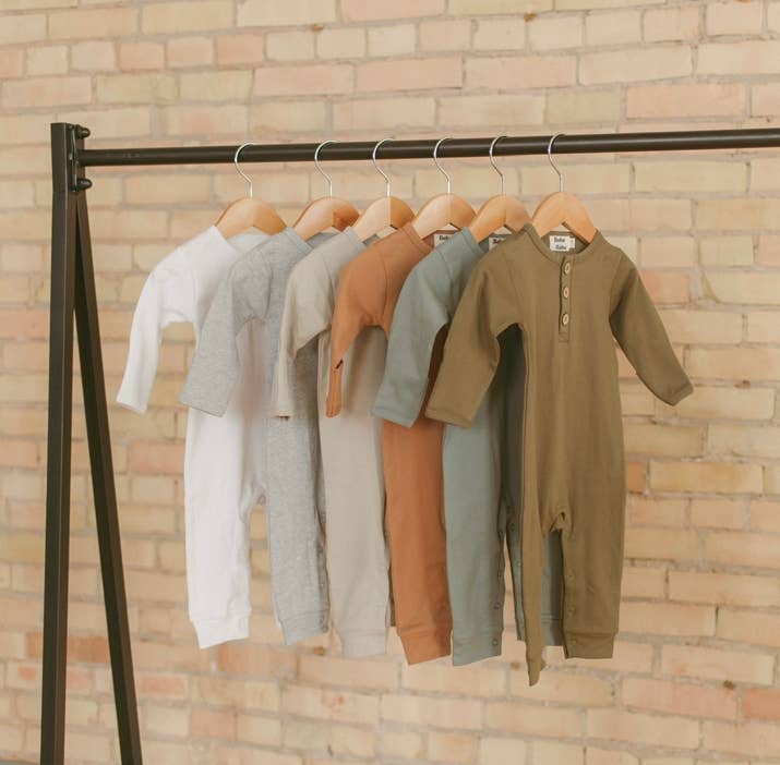 Boho + Babe - Organic Cotton Button Baby Romper