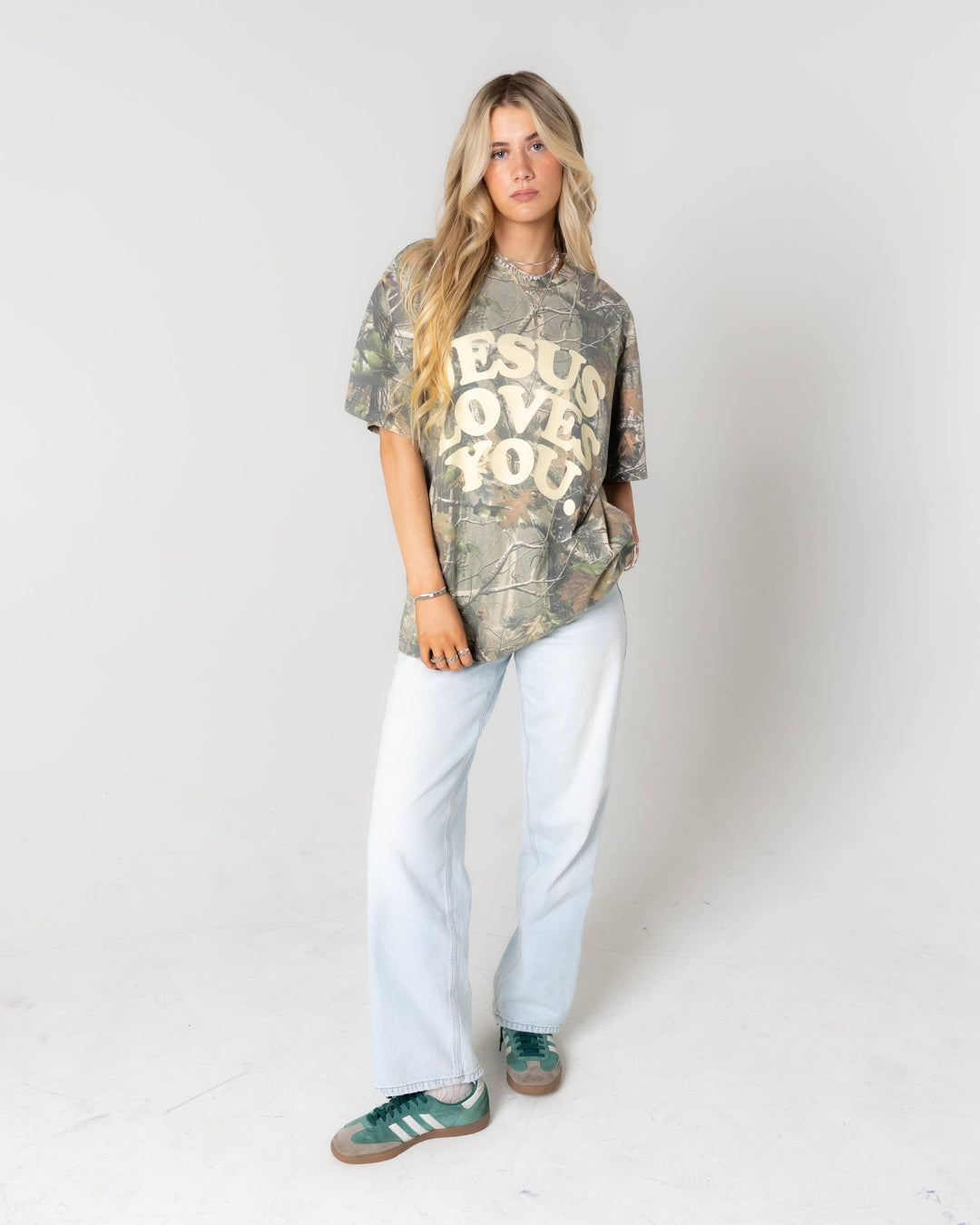 Jesus Loves You Company - LMTD || Heavyweight Camo Tee || Oversized