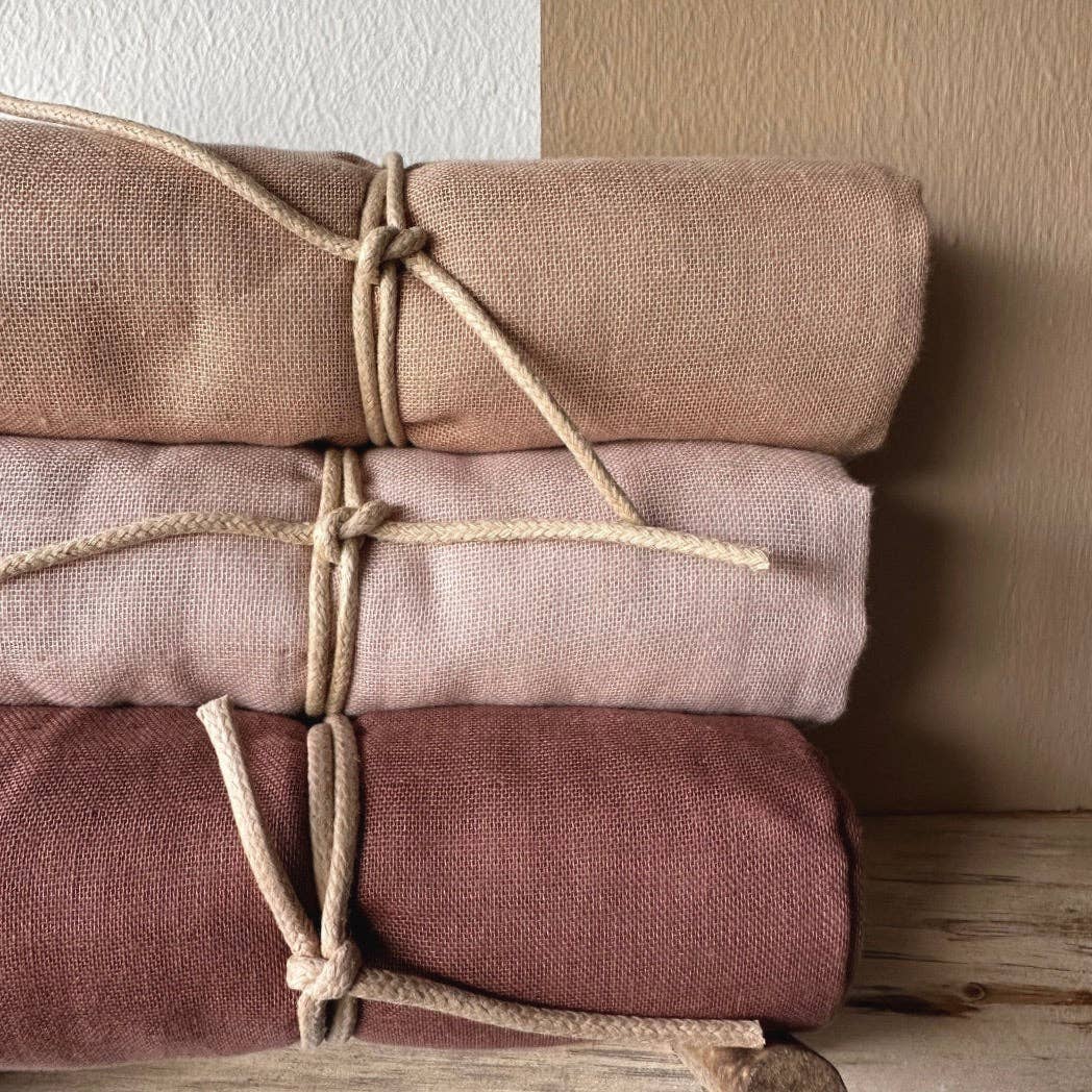 Saga Copenhagen - Muslin Cloth - Clay - 100% Organic Cotton