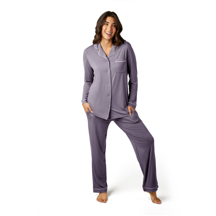 Kindred Bravely - Clea Bamboo Classic Long Sleeve Maternity & Nursing Pajama