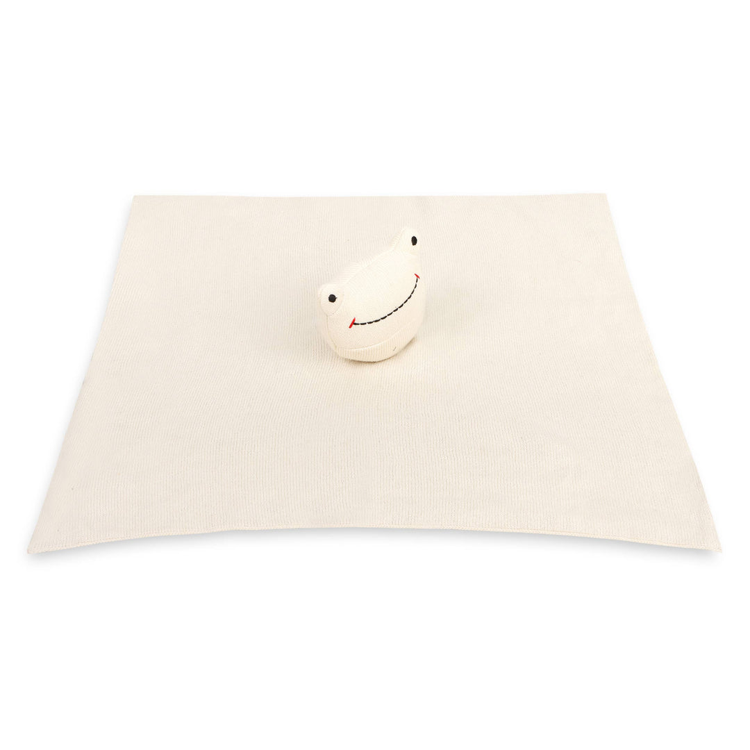 Viverano Organics - Frog - Organic Baby Lovey Security Blanket
