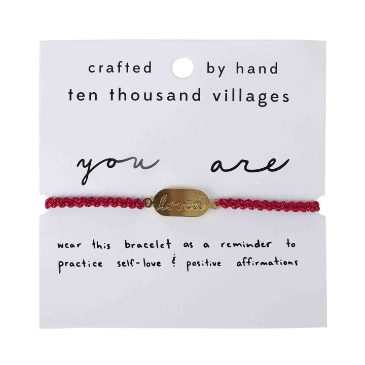 Ten Thousand Villages - Affirmation Bracelet - You Are Loved