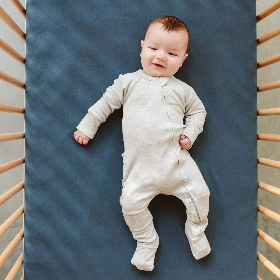 goumikids - Grow With You Footie + Loose Fit - Storm Gray