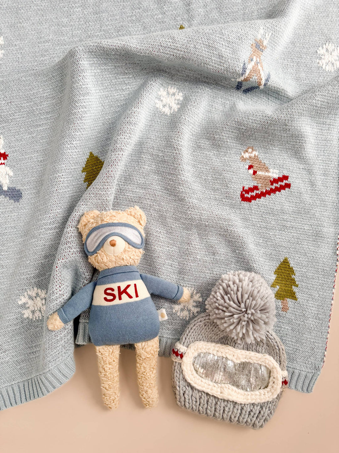 The Blueberry Hill - Benjamin Bear Ski Plushie | Baby Kids Toy Animal Fall Winter