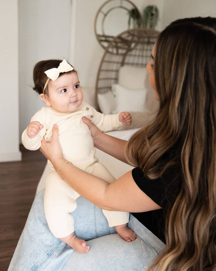 Viverano Organics - Milan Side Button & Pocket Knit Baby Jumpsuit (Organic)