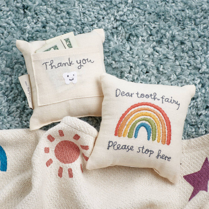 Primitives by Kathy - Rainbow Tooth Fairy Pillow
