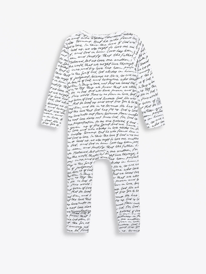 Holy Pals - Love One Another Footless Onesie Cotton