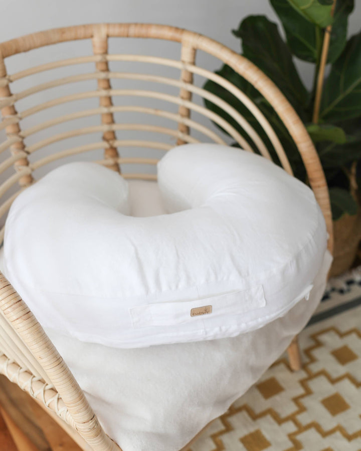 BABYLY - Linen nursing pillow, breast feeding pillow - 3 colors