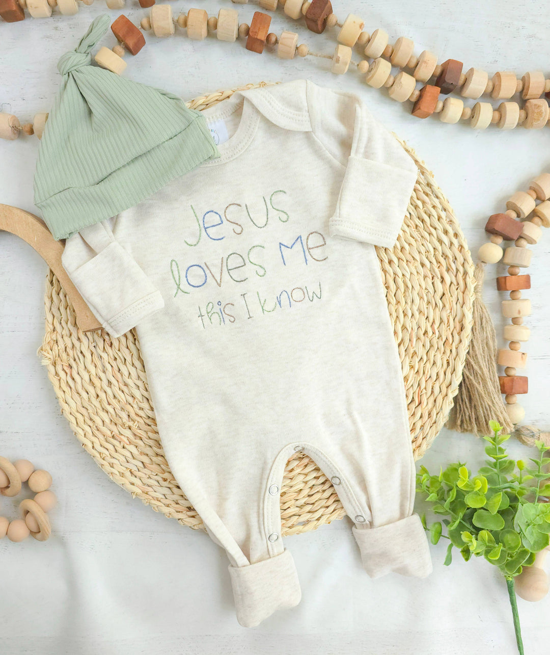 Wonderfully Made - Baby Romper | Baby Boy Outfit - Jesus Loves Me
