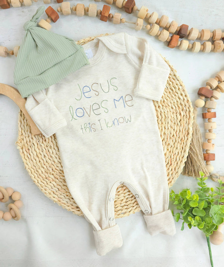 Wonderfully Made - Baby Romper | Baby Boy Outfit - Jesus Loves Me
