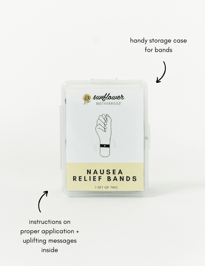 Sunflower Motherhood - Nausea Relief Bands | Morning Sickness Wristbands for Nausea