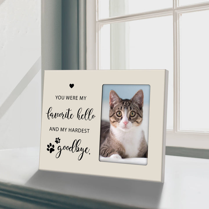 LifeSong Milestones - Pet Keepsake Memorial Photo Frame: My Favorite Hello