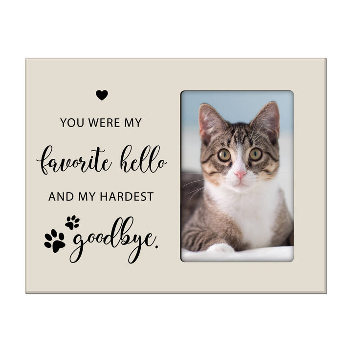 LifeSong Milestones - Pet Keepsake Memorial Photo Frame: My Favorite Hello