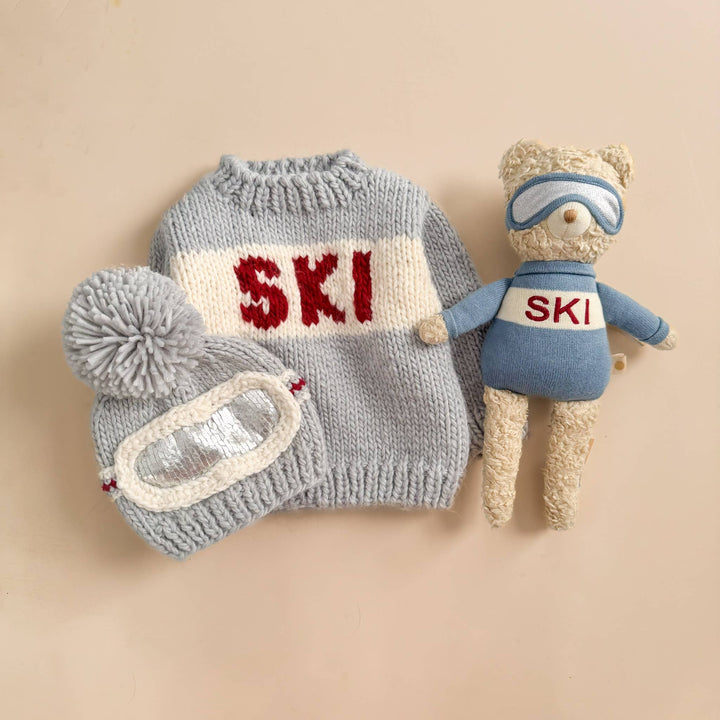 The Blueberry Hill - Benjamin Bear Ski Plushie | Baby Kids Toy Animal Fall Winter