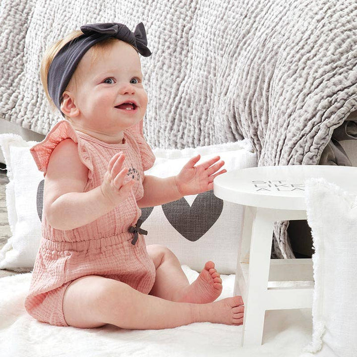 Stephan Baby by Creative Brands - Ruffle Romper - Love Bug